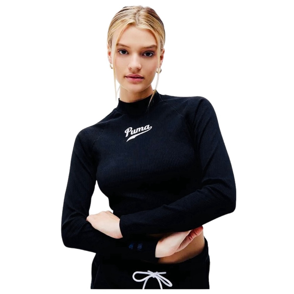 *NEW* Puma Team Ribbed Long-Sleeve Top